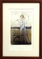 Aleš Vondřich - Dáma s psíkem - umělecký tisk